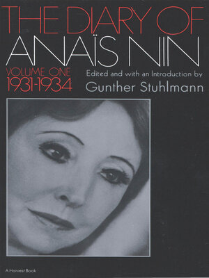 cover image of The Diary of Anaïs Nin, 1931–1934